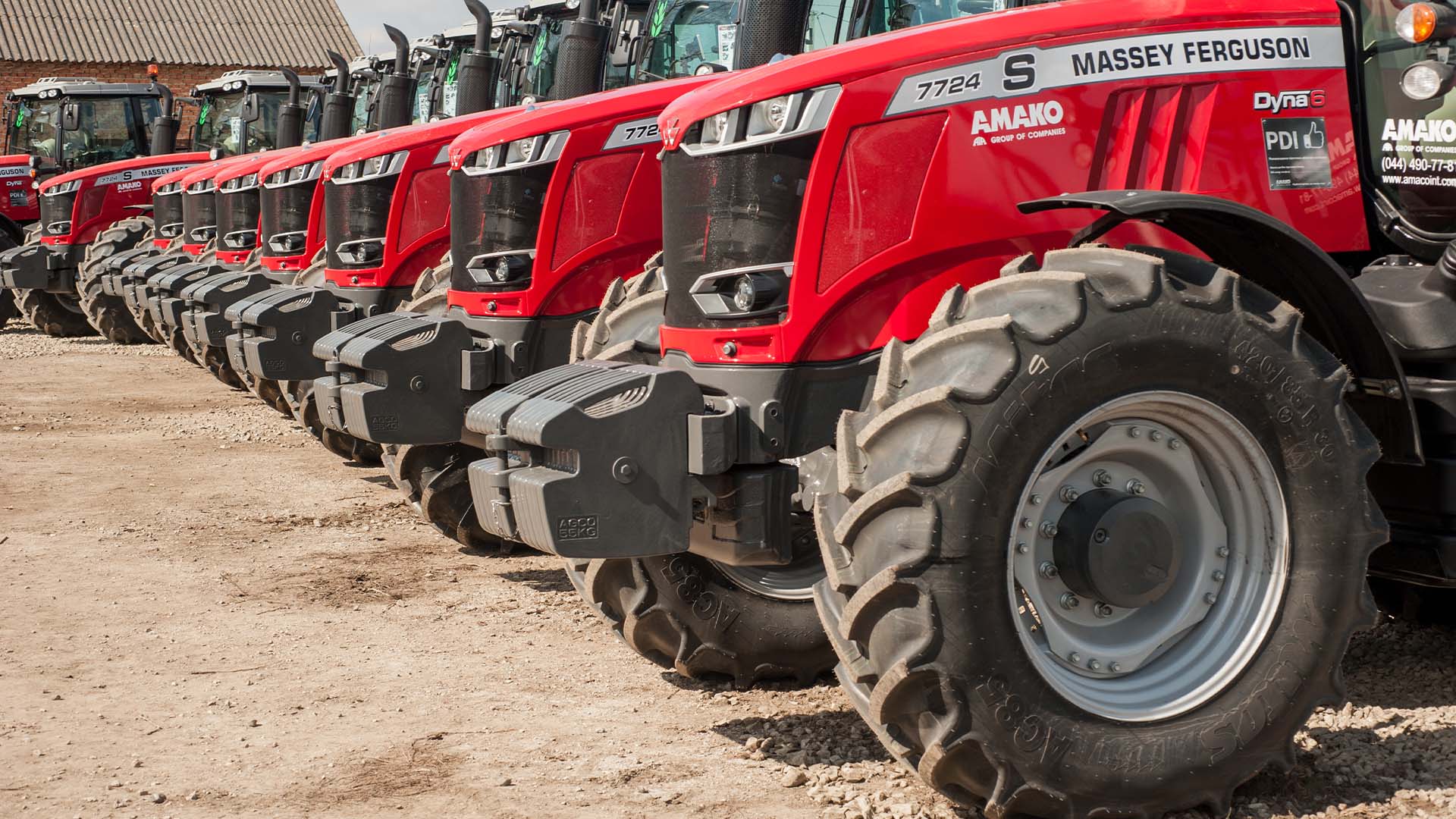 Tratores da Massey Ferguson, marca da AGCO