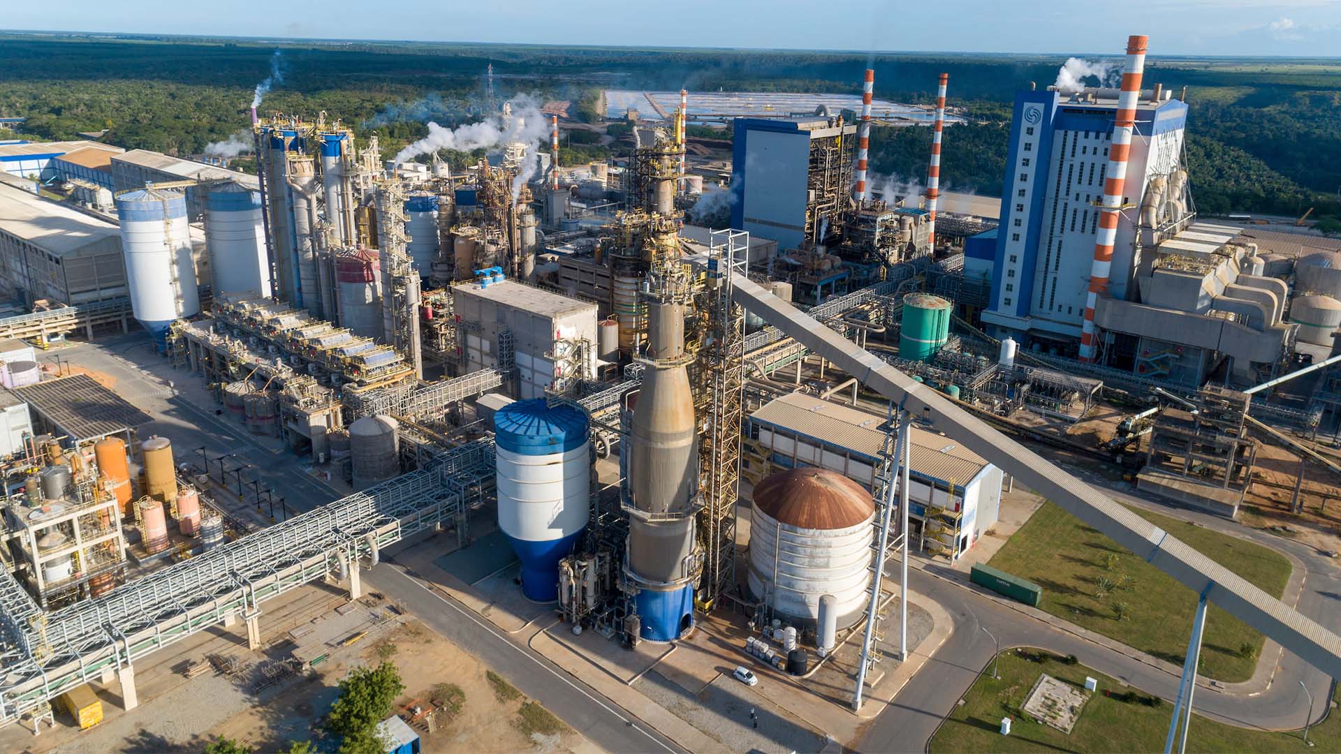 Fábrica da Suzano em Mucuri, no sul da Bahia