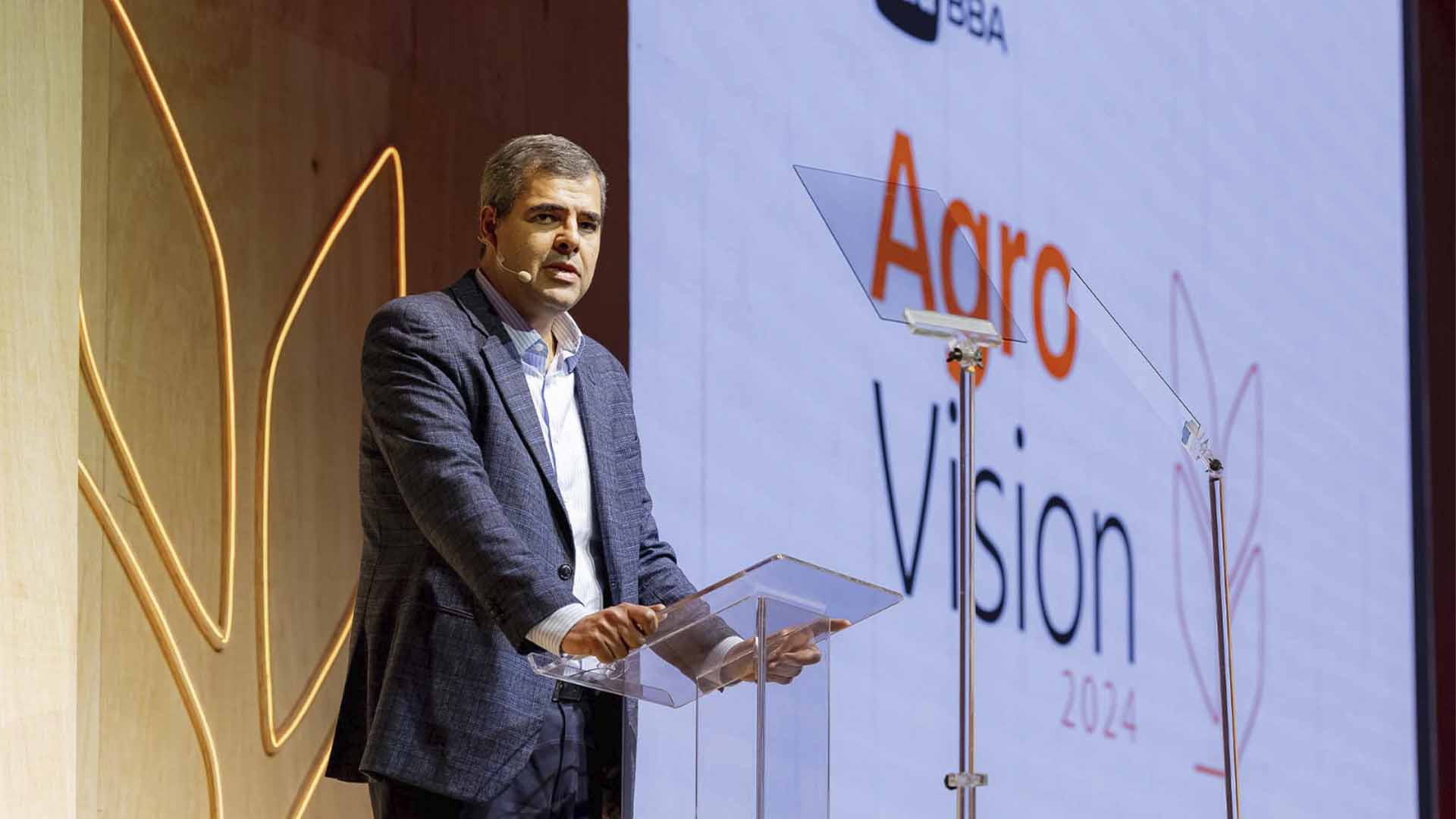Flávio Souza, CEO do Itaú BBA, durante o AgroVision