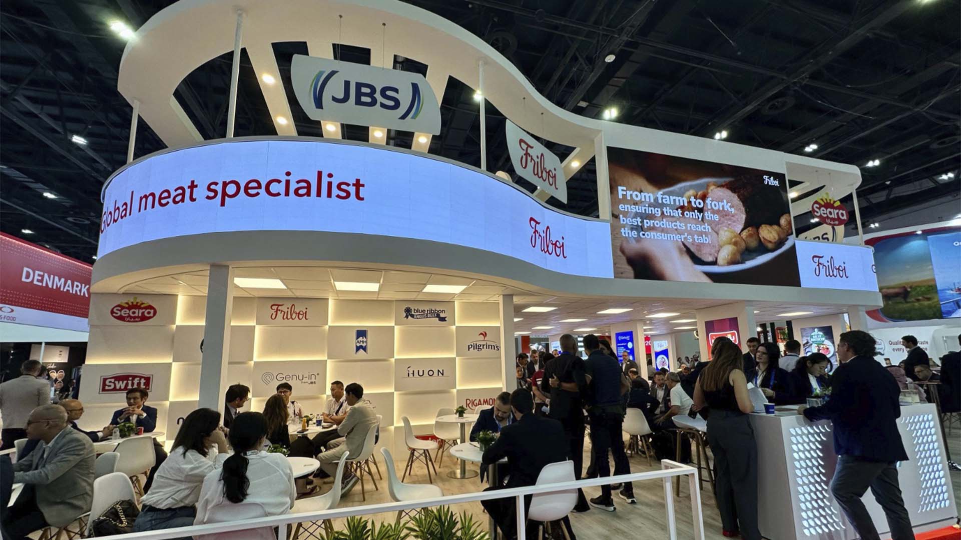 Estande da JBS na Gulfood 2025 | Crédito: Divulgação