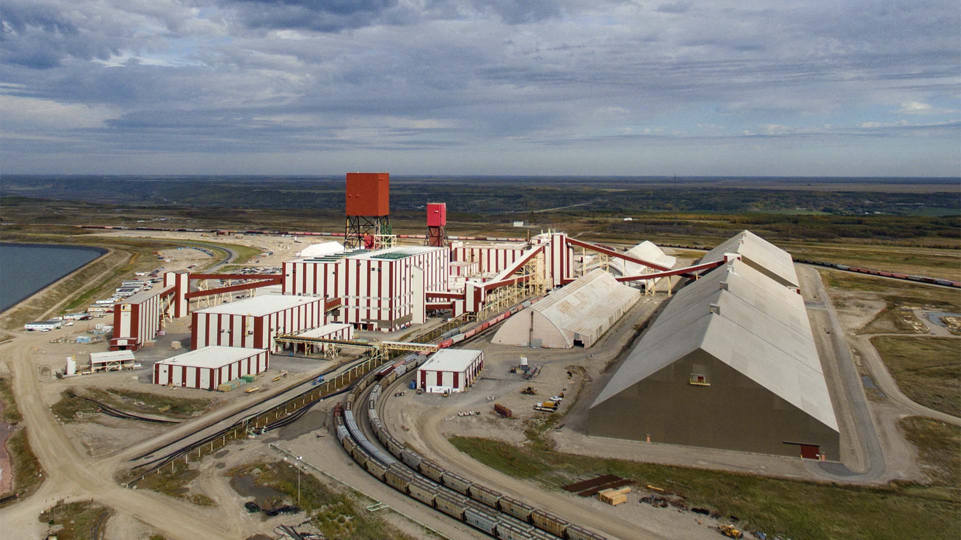 Mina de potássio da Nutrien em Rocanville, no Canadá | Crédito: Divulgação