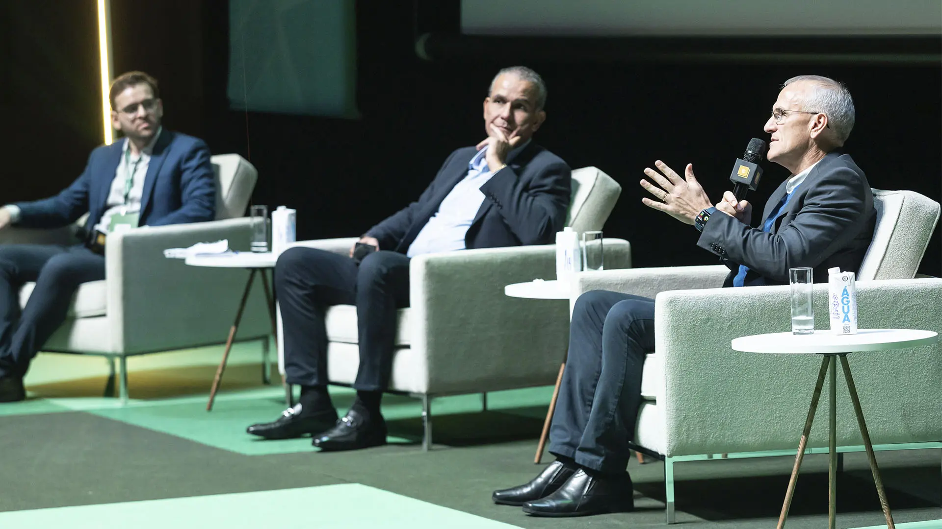 Renato Costa, presidente da Friboi e Aurélio Pavinato, CEO da SLC