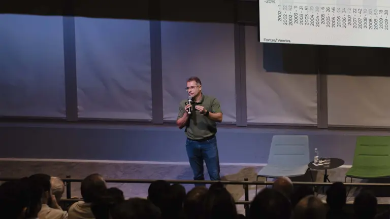 Marcos Rubin, CEO da Veeries, durante evento em São Paulo | Divulgação Veeries/Pamela Fernandes