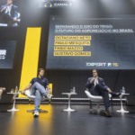 Gestores debatem o futuro da indústria de Fiagros na Expert XP. Estão na foto: Octaciano Neto, Gustavo Almeida, e Paulo Mesquita