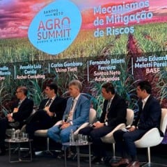 Painel com executivo da Tietê Agroindustrial em evento do Santos Neto | Crédito: Karina Souza