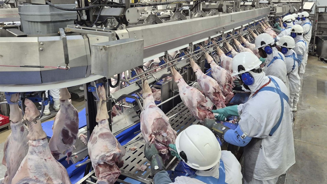 Fábrica de abate e processamento de suínos da MBRF em Toledo é a segunda maior da empresa no Brasil | Crédito: Divulgação