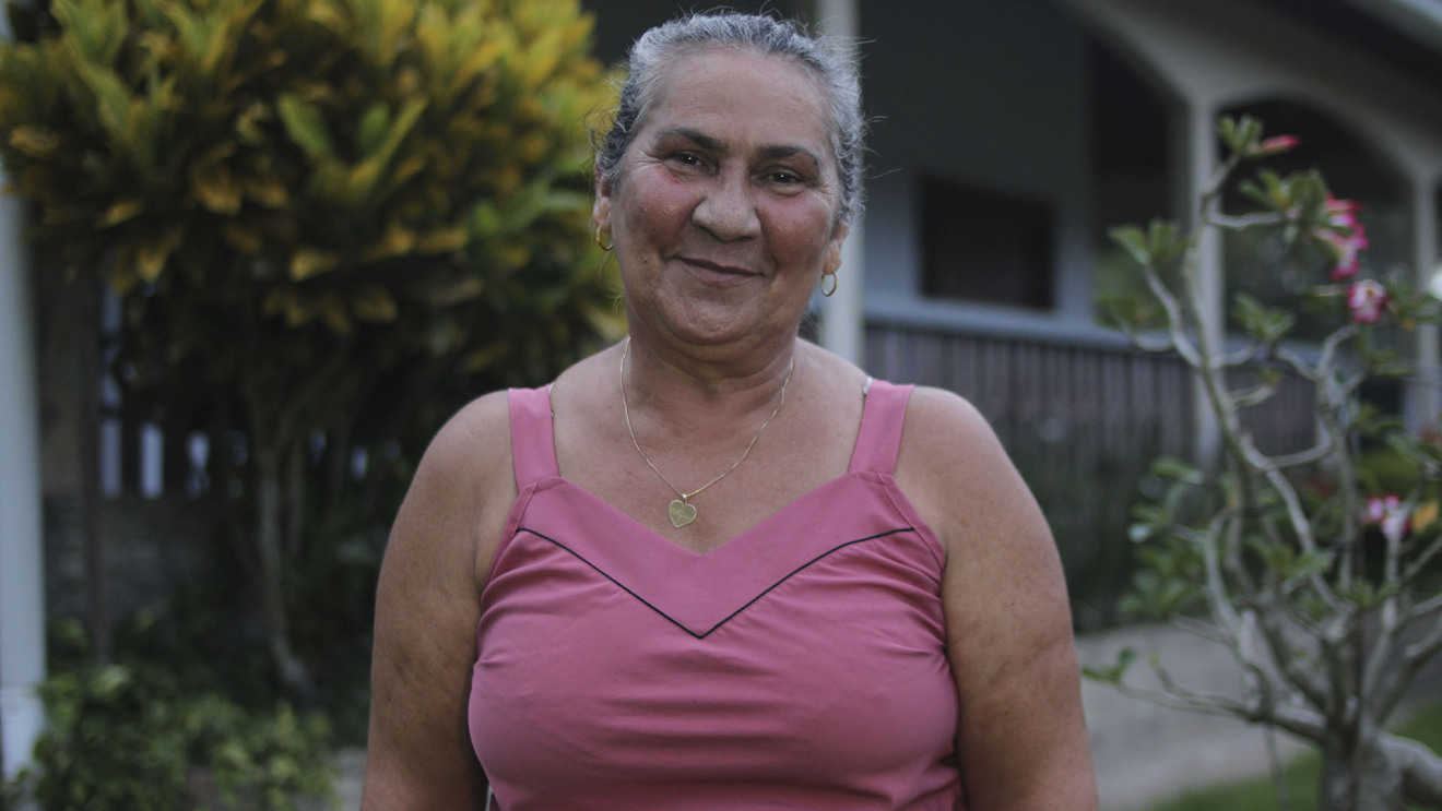 A produtora de palma Benedita Nascimento, de Moju, interior do Pará