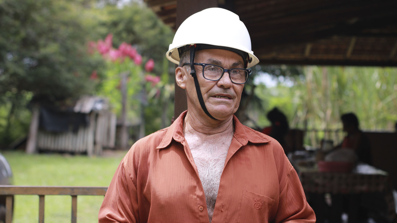 O produtor de palma Francisco Jaime da Silva, de Tailândia, interior do Pará